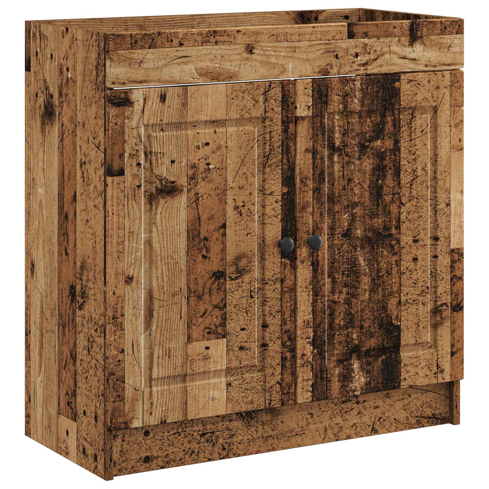 vidaXL Szafka łazienkowa pod umywalkę Stare drewno 78,5 x 37,5 x 81 cm