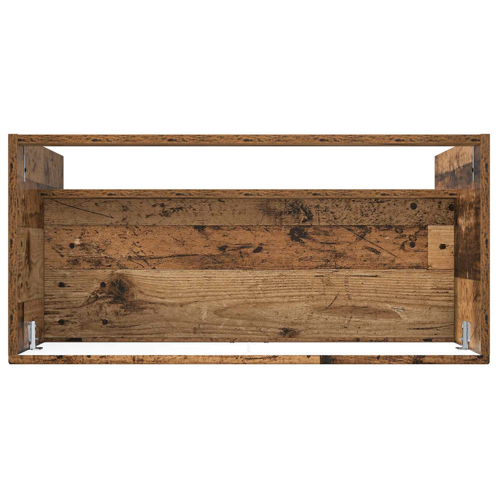 vidaXL Szafka łazienkowa pod umywalkę Stare drewno 78,5 x 37,5 x 81 cm