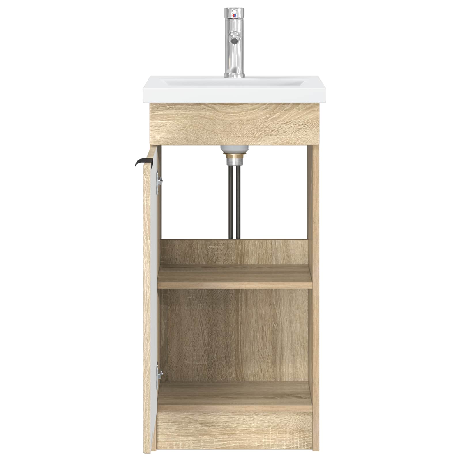 vidaXL Toaleta z umywalką dąb Sonoma 42 x 40 x 84,5 cm