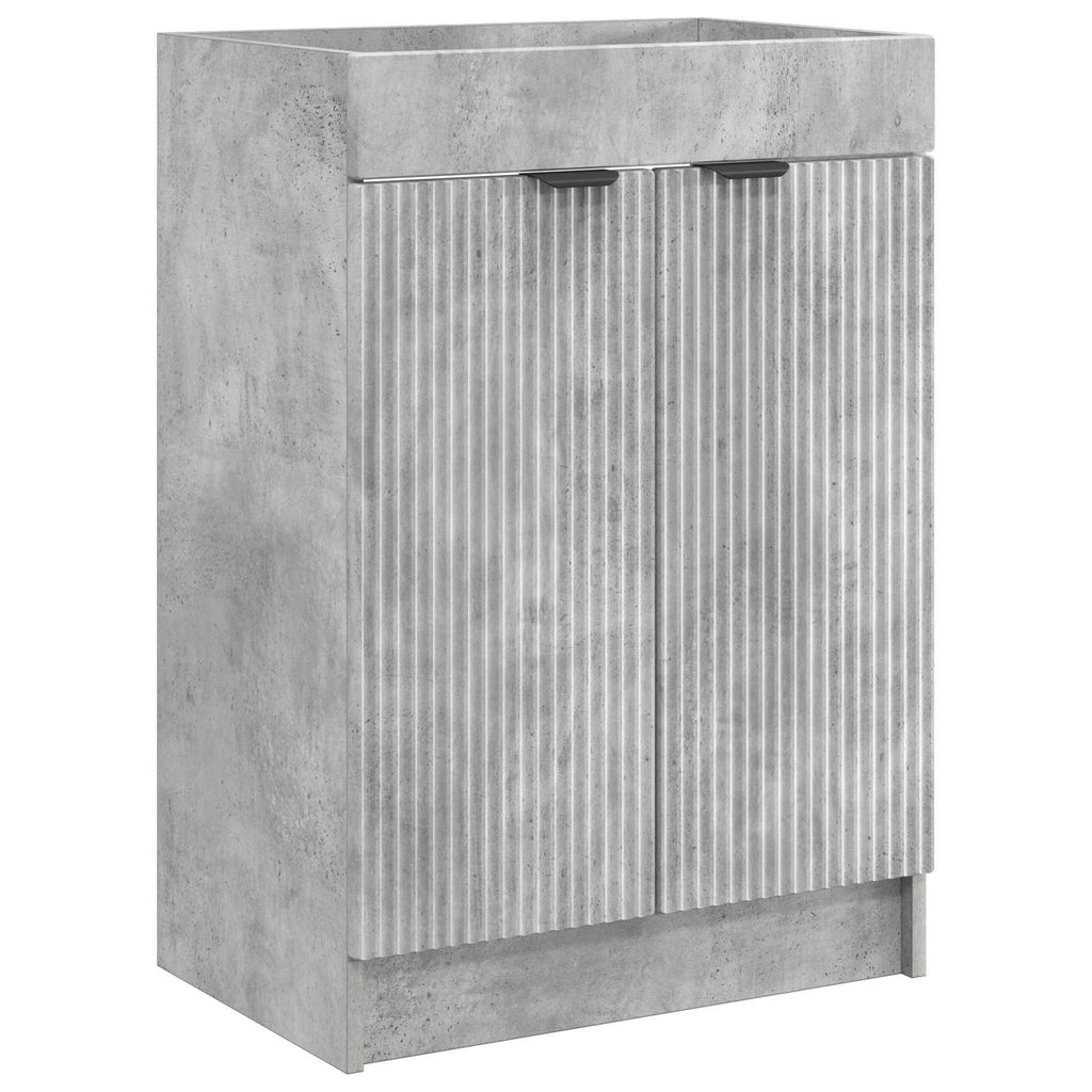 vidaXL Szafka łazienkowa pod umywalkę Betonowy szary 56 x 37,5 x 81 cm