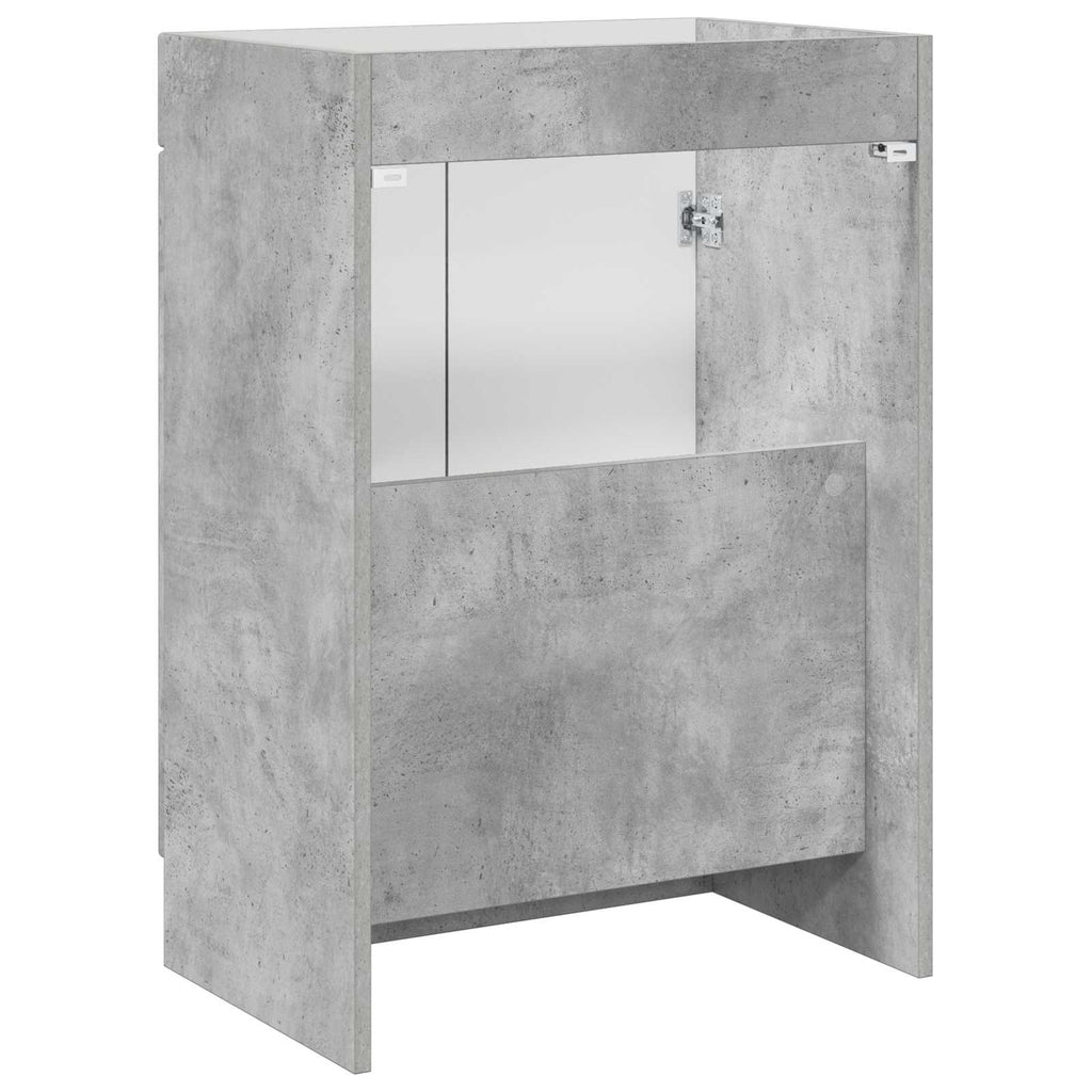 vidaXL Szafka łazienkowa pod umywalkę Betonowy szary 56 x 37,5 x 81 cm