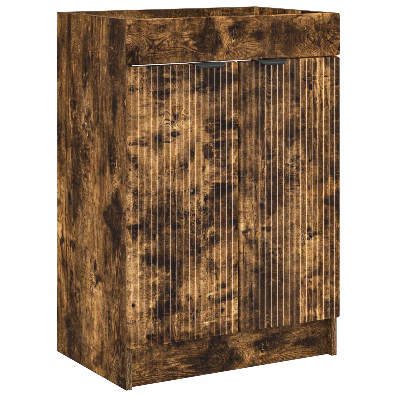 vidaXL Szafka łazienkowa pod umywalkę Dąb wędzony 56 x 37,5 x 81 cm