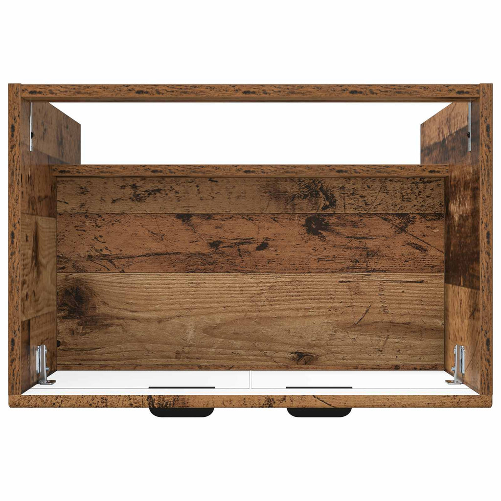 vidaXL Szafka łazienkowa pod umywalkę Stare drewno 56 x 37,5 x 81 cm