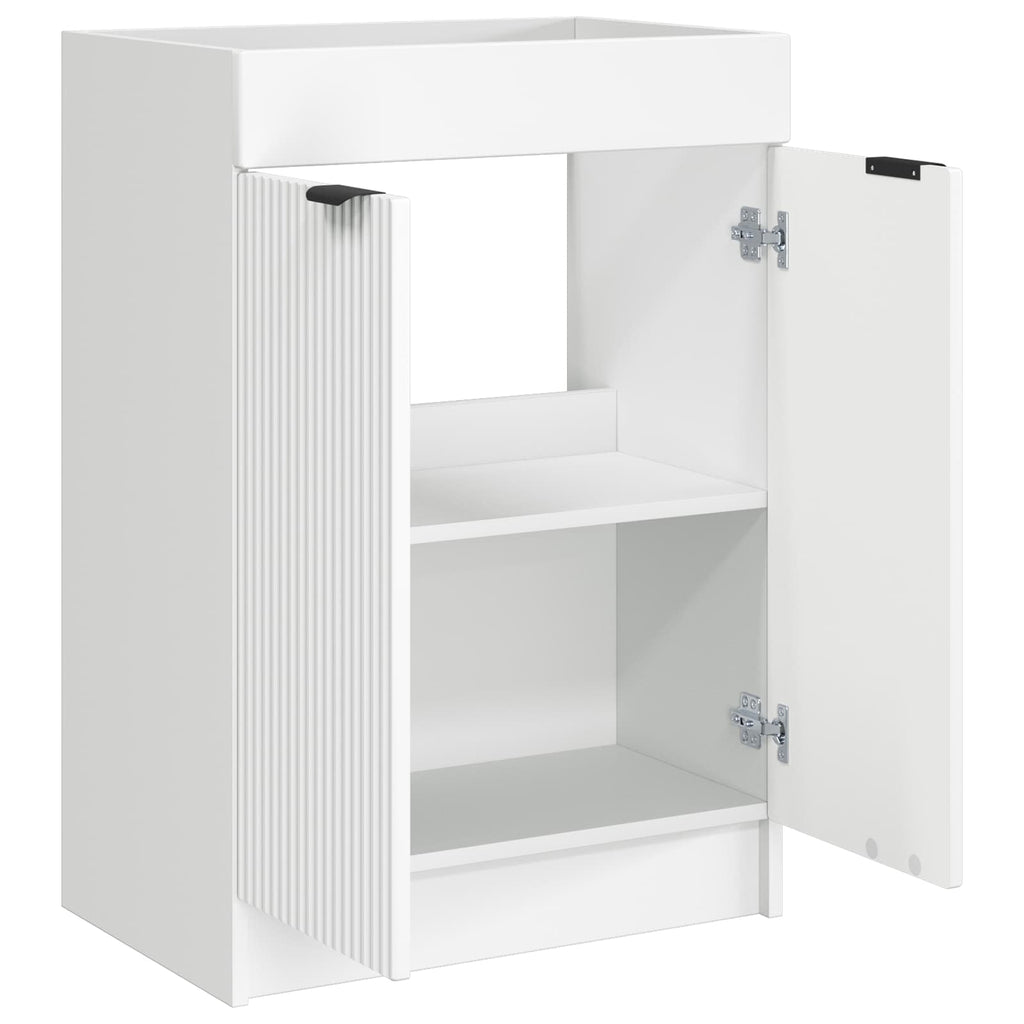 vidaXL Szafka łazienkowa pod umywalkę Biały 78,5 x 37,5 x 81 cm