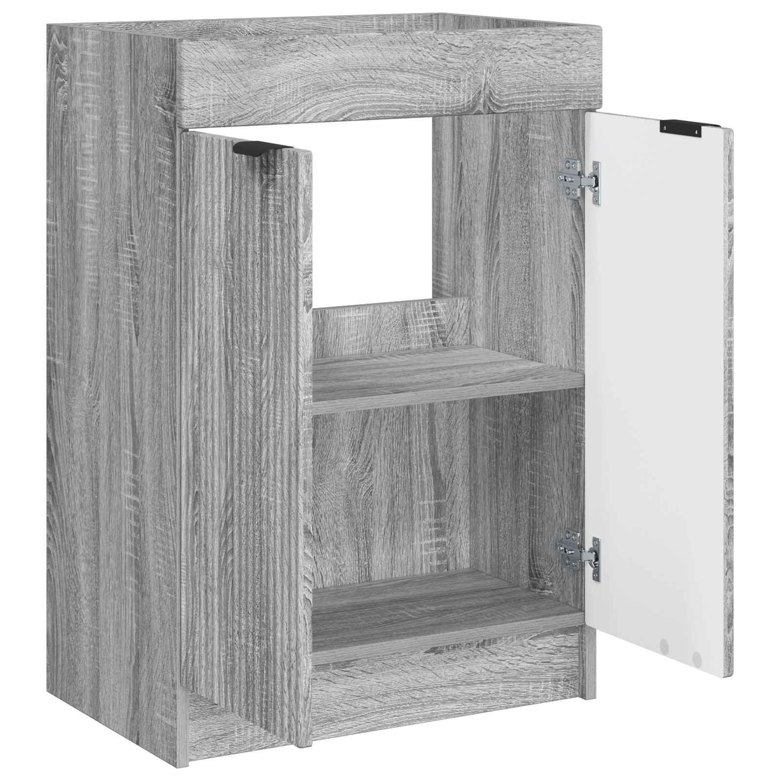 vidaXL Szafka łazienkowa pod umywalkę Szary Sonoma 78,5 x 37,5 x 81 cm