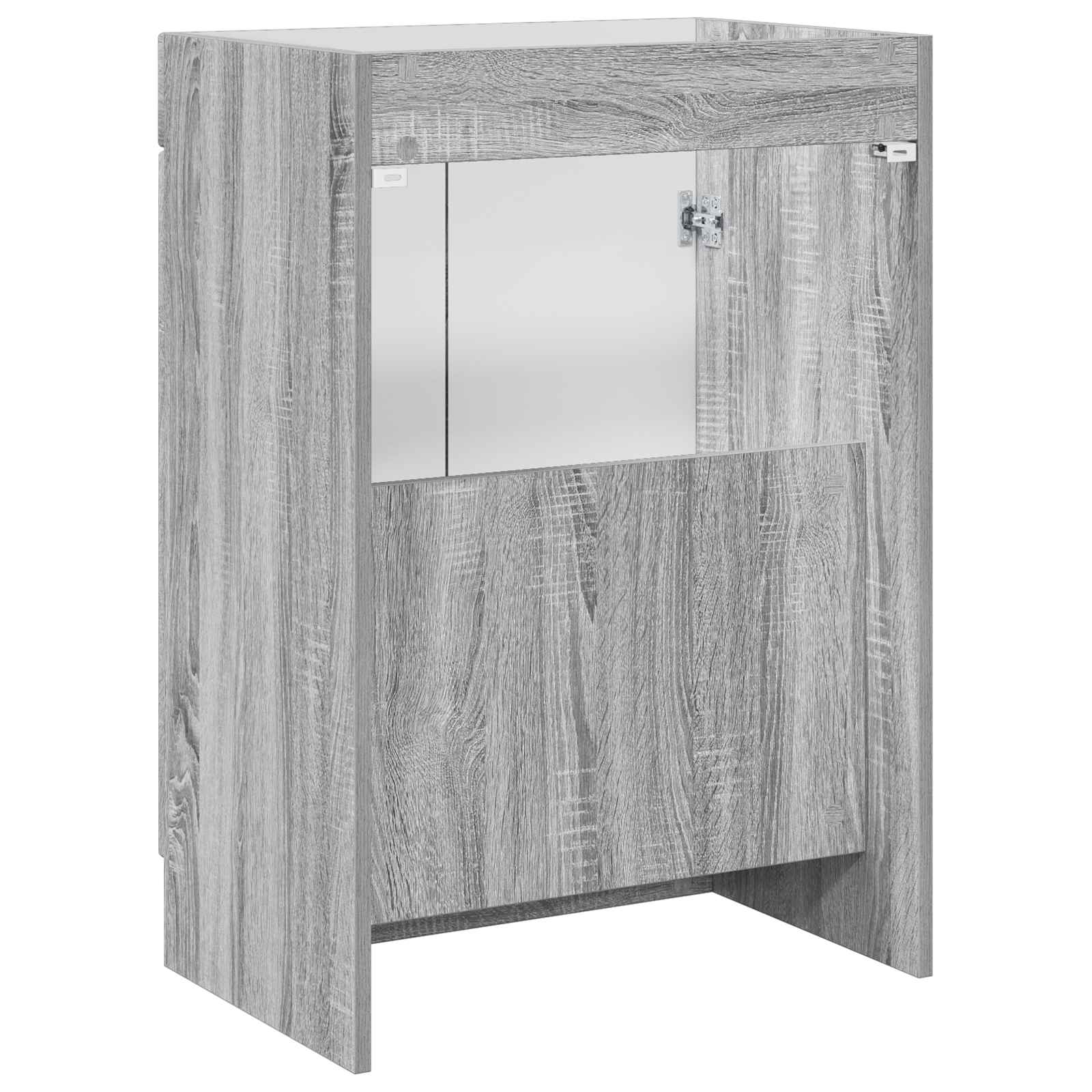 vidaXL Szafka łazienkowa pod umywalkę Szary Sonoma 78,5 x 37,5 x 81 cm