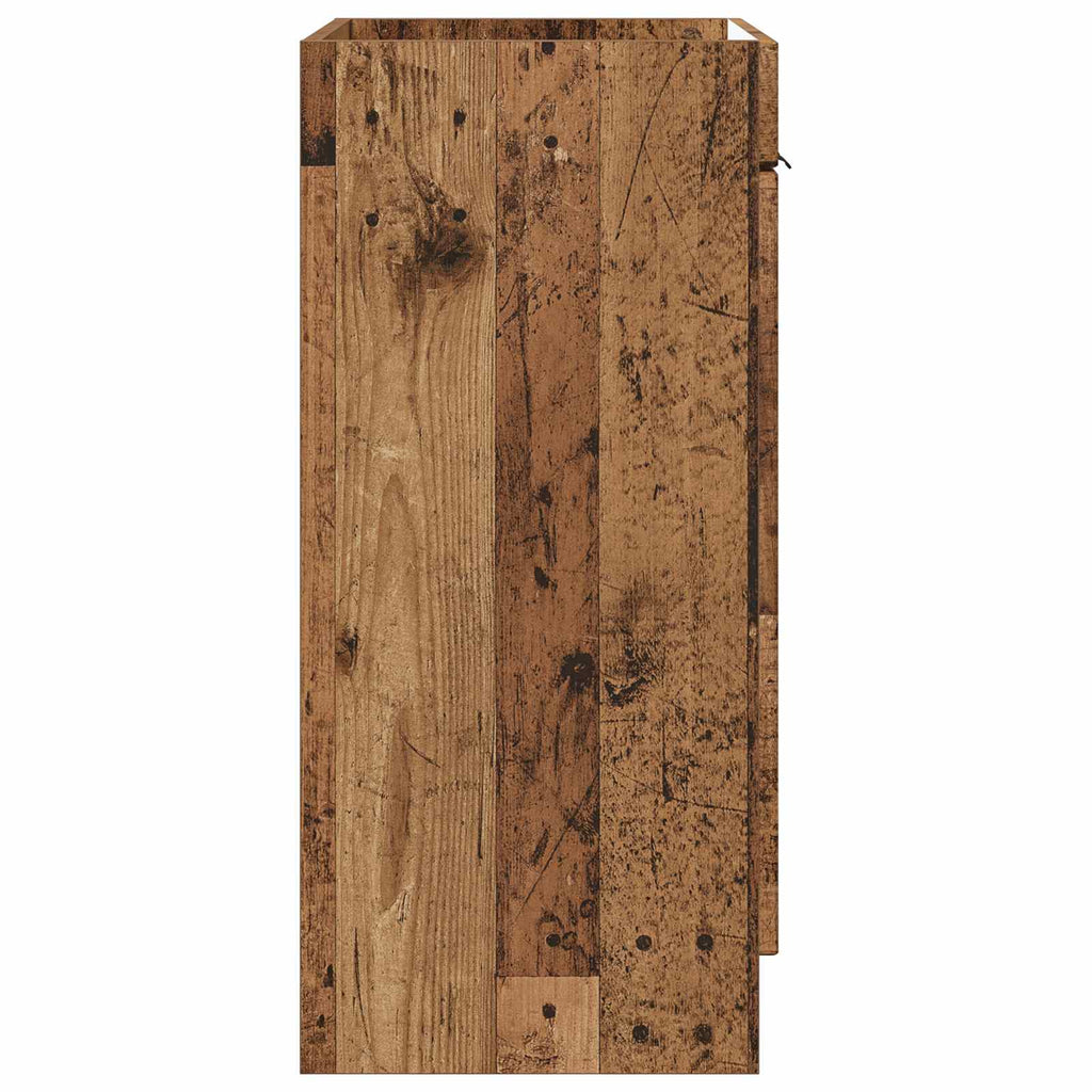 vidaXL Szafka łazienkowa pod umywalkę Stare drewno 78,5 x 37,5 x 81 cm