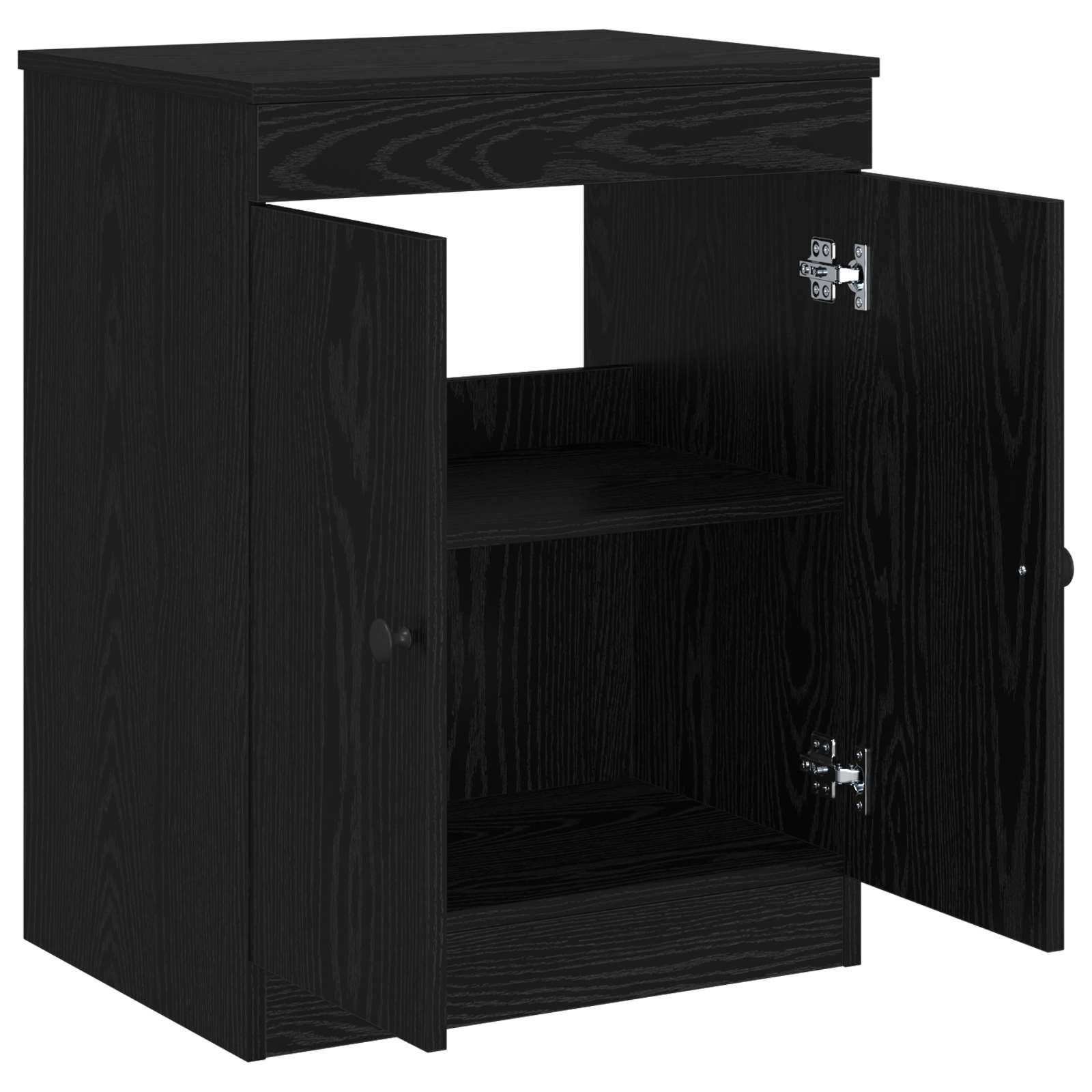 vidaXL Szafka Łazienkowa Czarny 54 x 41 x 70 cm Drewno inżynieryjne
