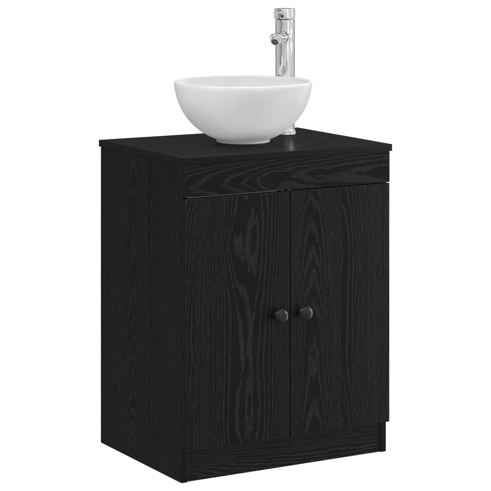 vidaXL Szafka Łazienkowa Czarny 54 x 41 x 70 cm Drewno inżynieryjne