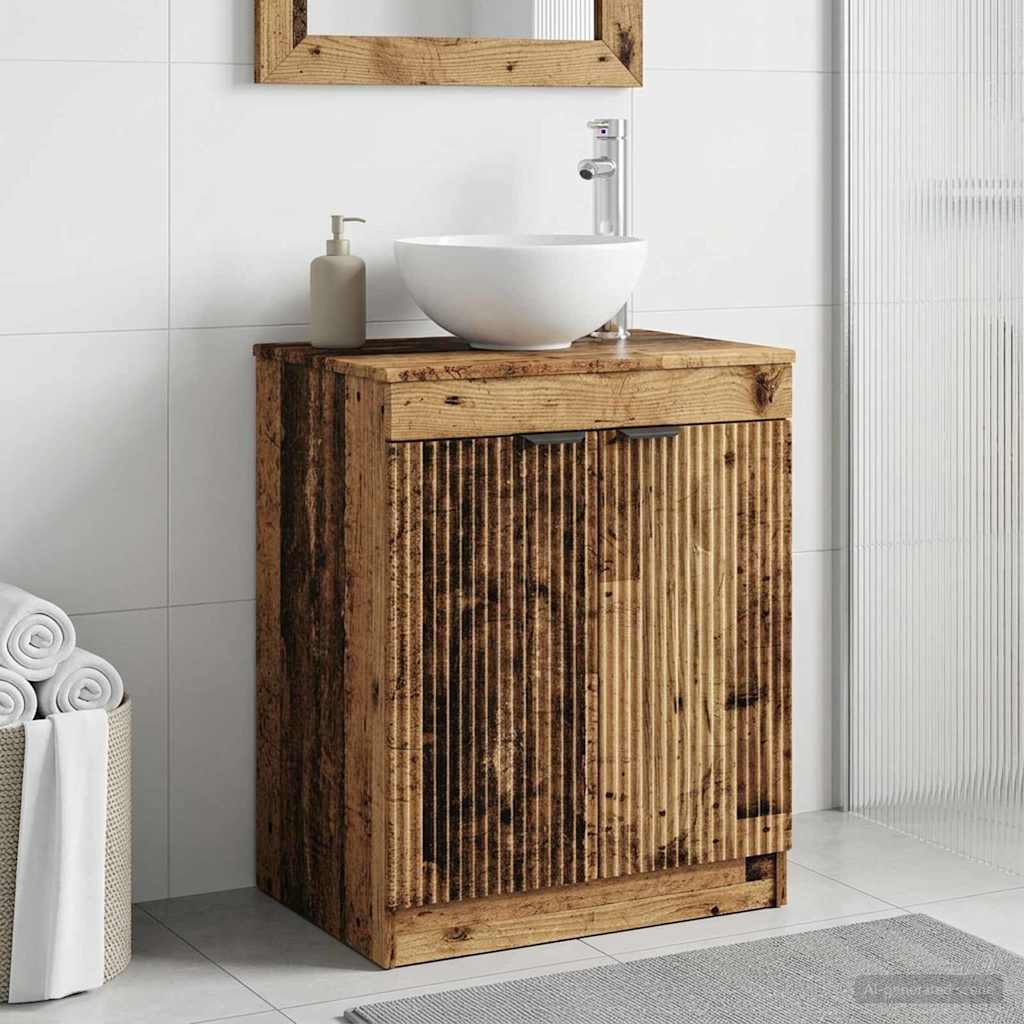 vidaXL Szafka Łazienkowa Stare drewno 54 x 41 x 70 cm