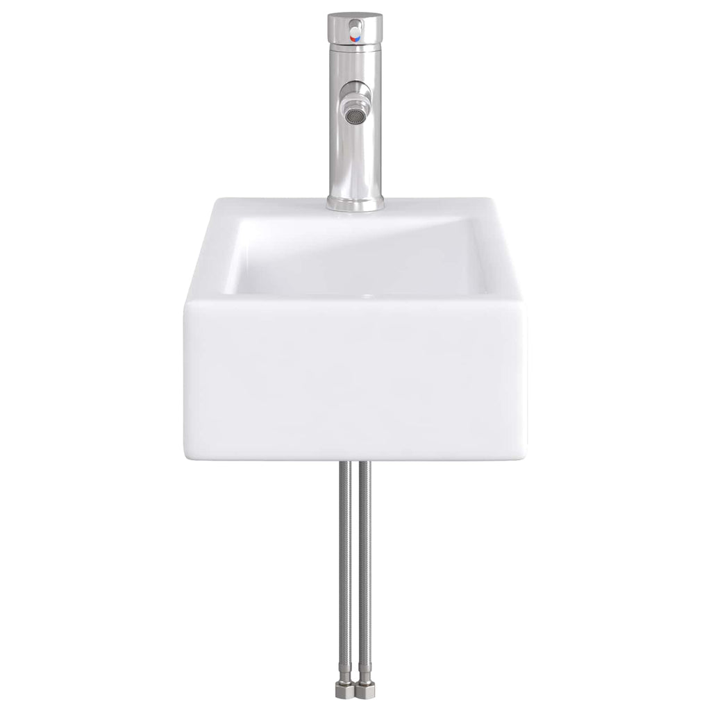 vidaXL Umywalka do łazienki chromowany 45,5 x 25,5 x 13 cm Metal