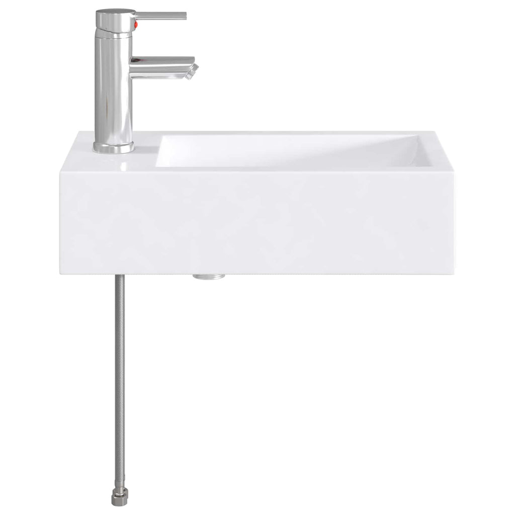 vidaXL Umywalka do łazienki chromowany 45,5 x 25,5 x 13 cm Metal
