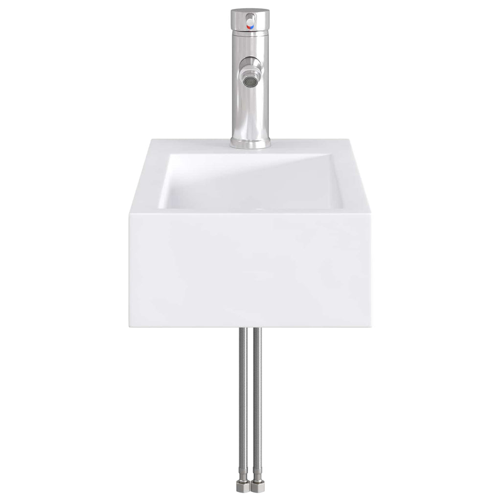 vidaXL Umywalka do łazienki chromowany 45,5 x 25,5 x 13 cm Metal