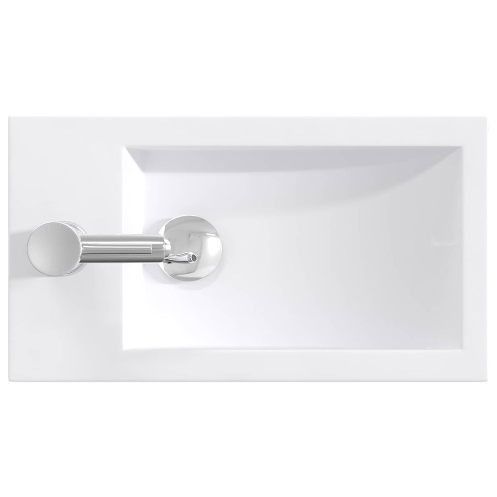 vidaXL Umywalka do łazienki chromowany 45,5 x 25,5 x 13 cm Metal