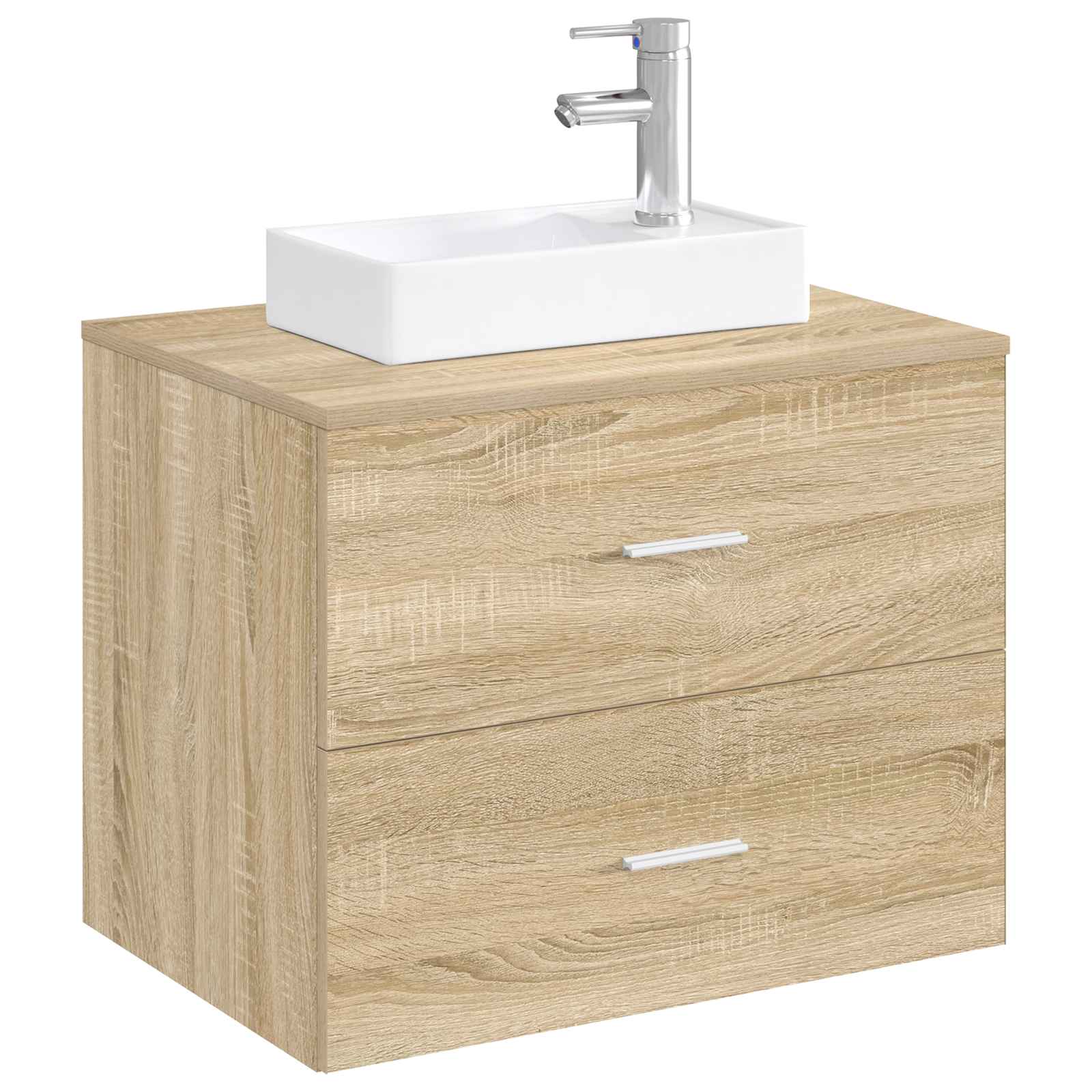 vidaXL Umywalka do łazienki chromowany 40,5 x 22,5 x 11,5 cm Metal