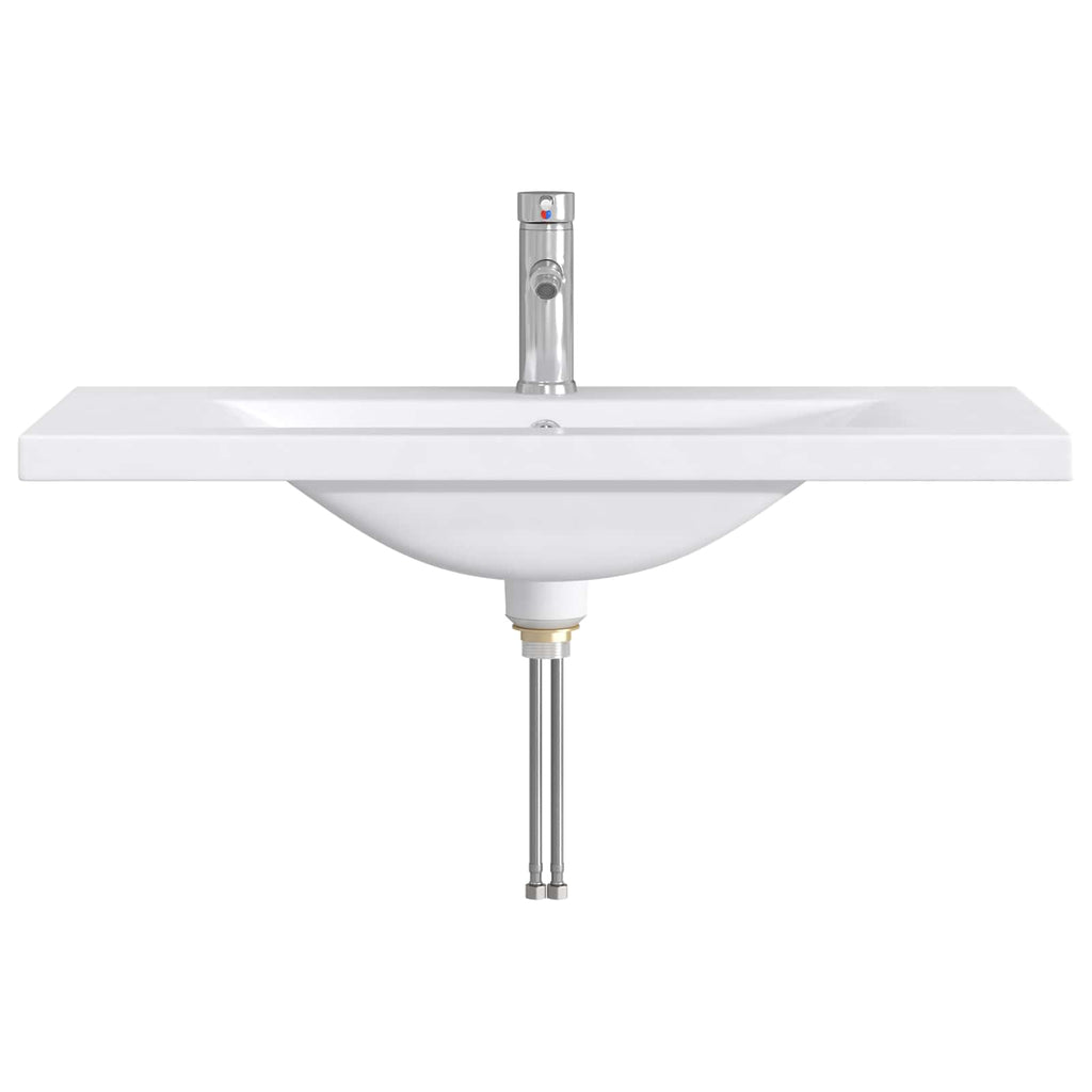 vidaXL Umywalka do łazienki chromowany 81 x 40 x 17,5 cm Metal