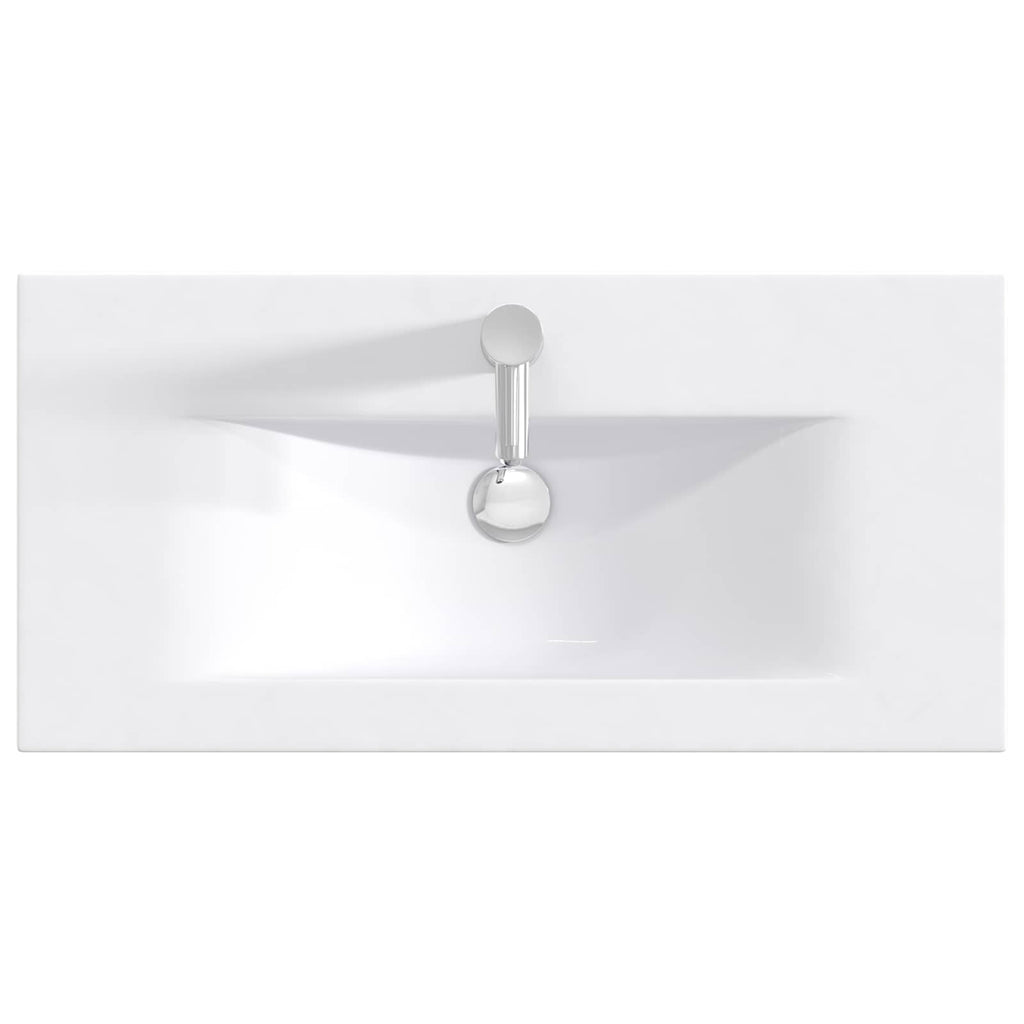 vidaXL Umywalka do łazienki chromowany 81 x 40 x 17,5 cm Metal