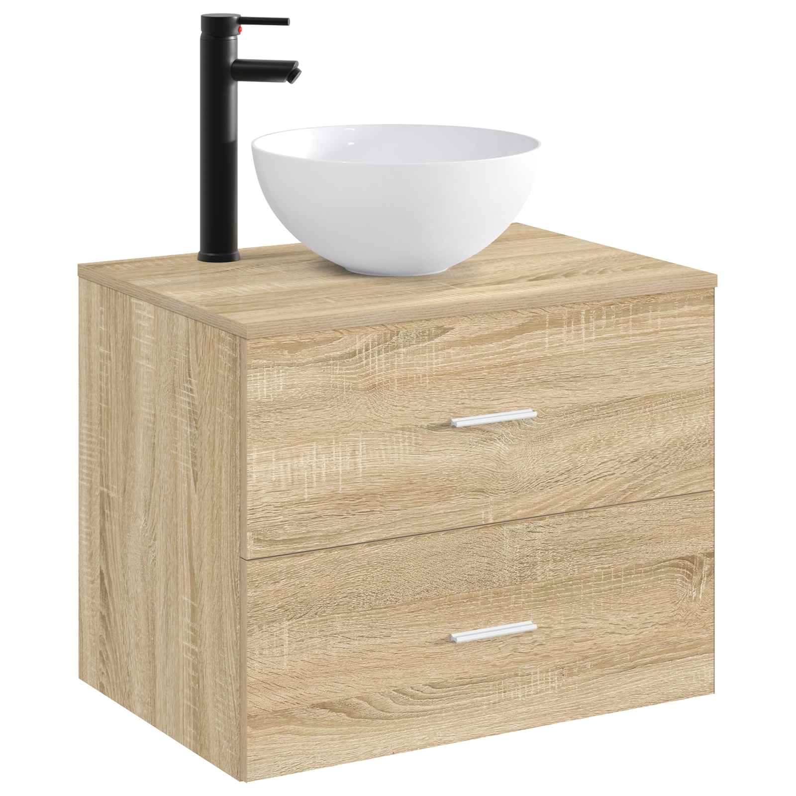 vidaXL Umywalka do łazienki Matowy czarny 35,5 x 35,5 x 14,5 cm Metal