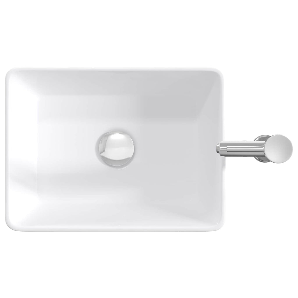 vidaXL Umywalka do łazienki chromowany 40,5 x 30,5 x 13 cm Metal