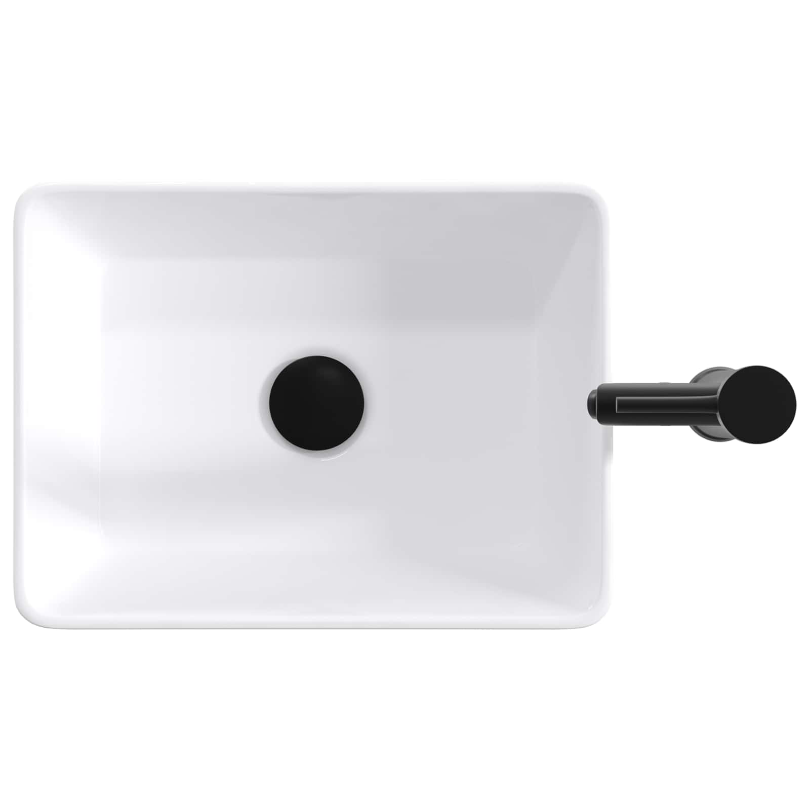 vidaXL Umywalka do łazienki Matowy czarny 40,5 x 30,5 x 13 cm Metal