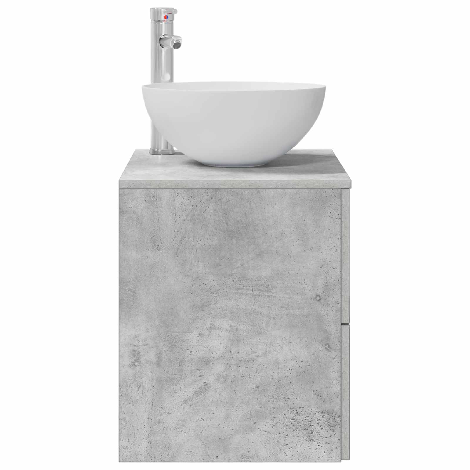 vidaXL Umywalka wisząca Betonowy szary 49,5 x 35 x 63 cm