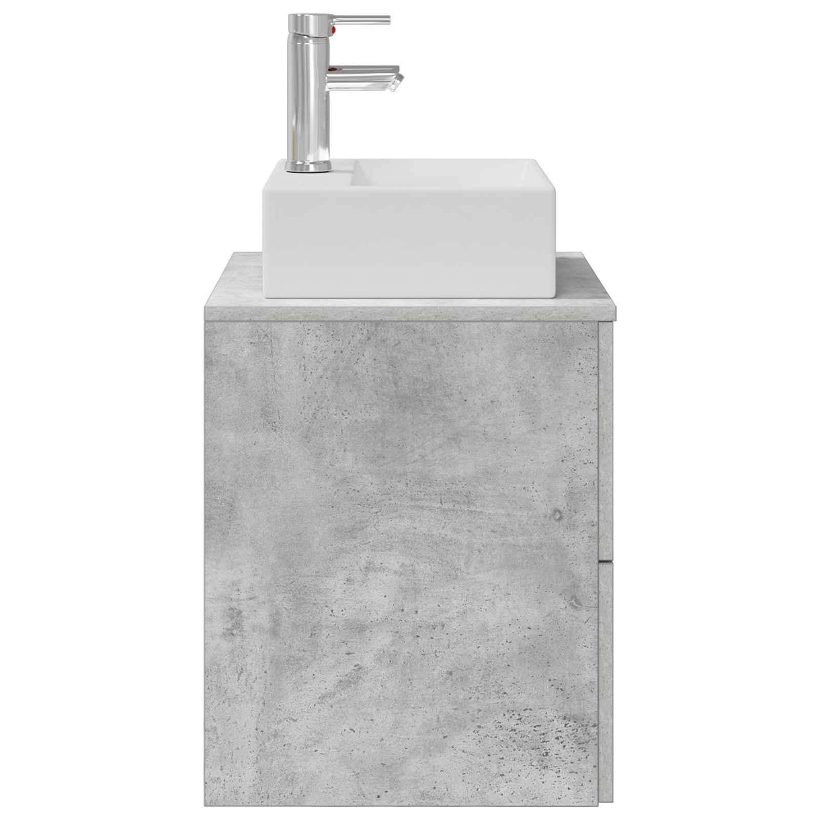 vidaXL Umywalka ścienna z szafką Betonowy szary 49,5 x 41 x 62,5 cm
