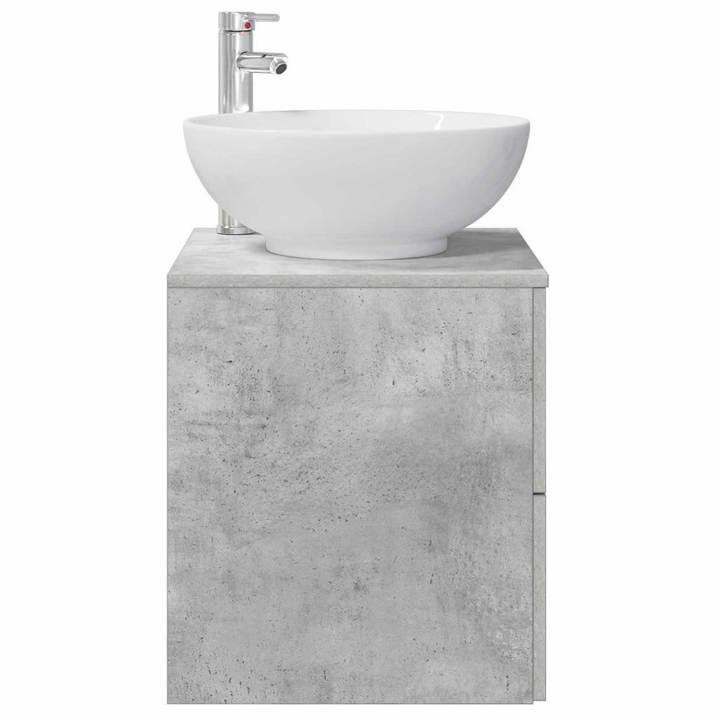 vidaXL Umywalka ścienna z szafką Betonowy szary 49,5 x 44,5 x 66,5 cm