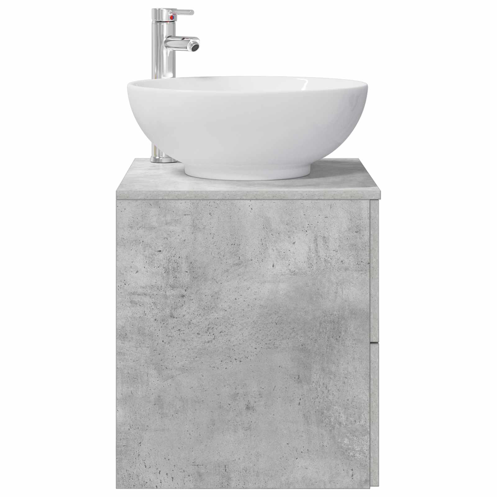 vidaXL Umywalka ścienna z szafką Betonowy szary 49,5 x 44,5 x 66,5 cm