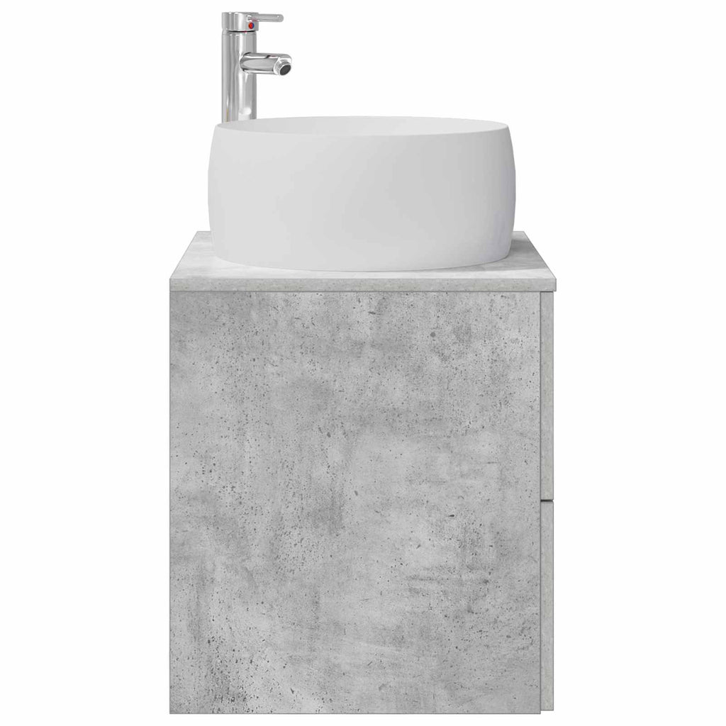 vidaXL Umywalka ścienna z szafką Betonowy szary 49,5 x 44,5 x 66 cm