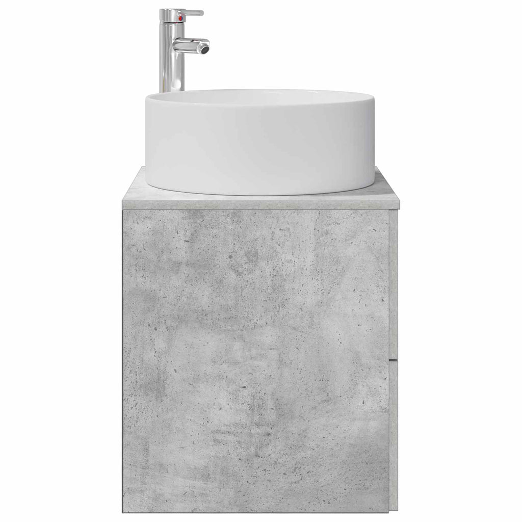 vidaXL Umywalka ścienna z szafką Betonowy szary 49,5 x 44,5 x 65,5 cm