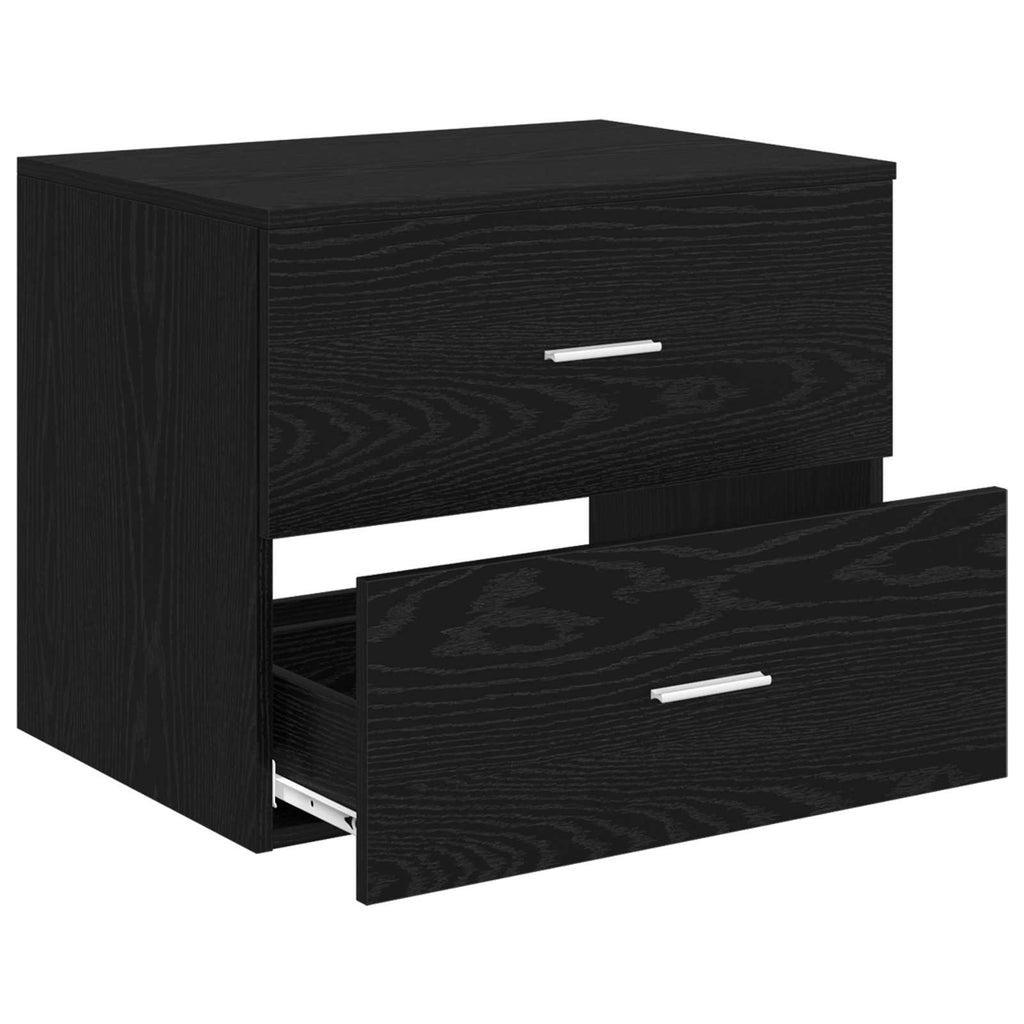 vidaXL Szafka Łazienkowa Wisząca Czarny dąb 62,5 x 44,5 x 50 cm