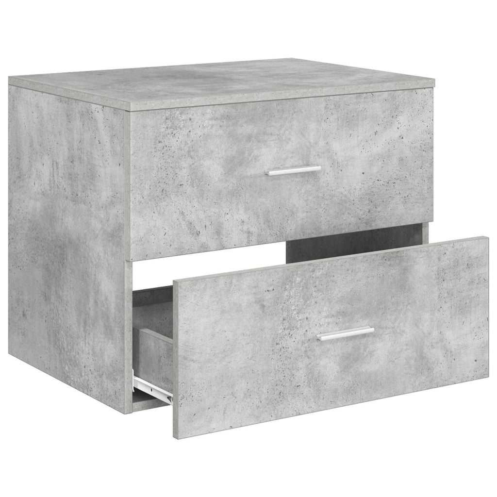vidaXL Szafka Łazienkowa Wisząca Betonowy szary 62,5 x 44,5 x 50 cm