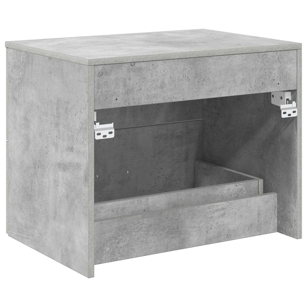 vidaXL Szafka Łazienkowa Wisząca Betonowy szary 62,5 x 44,5 x 50 cm