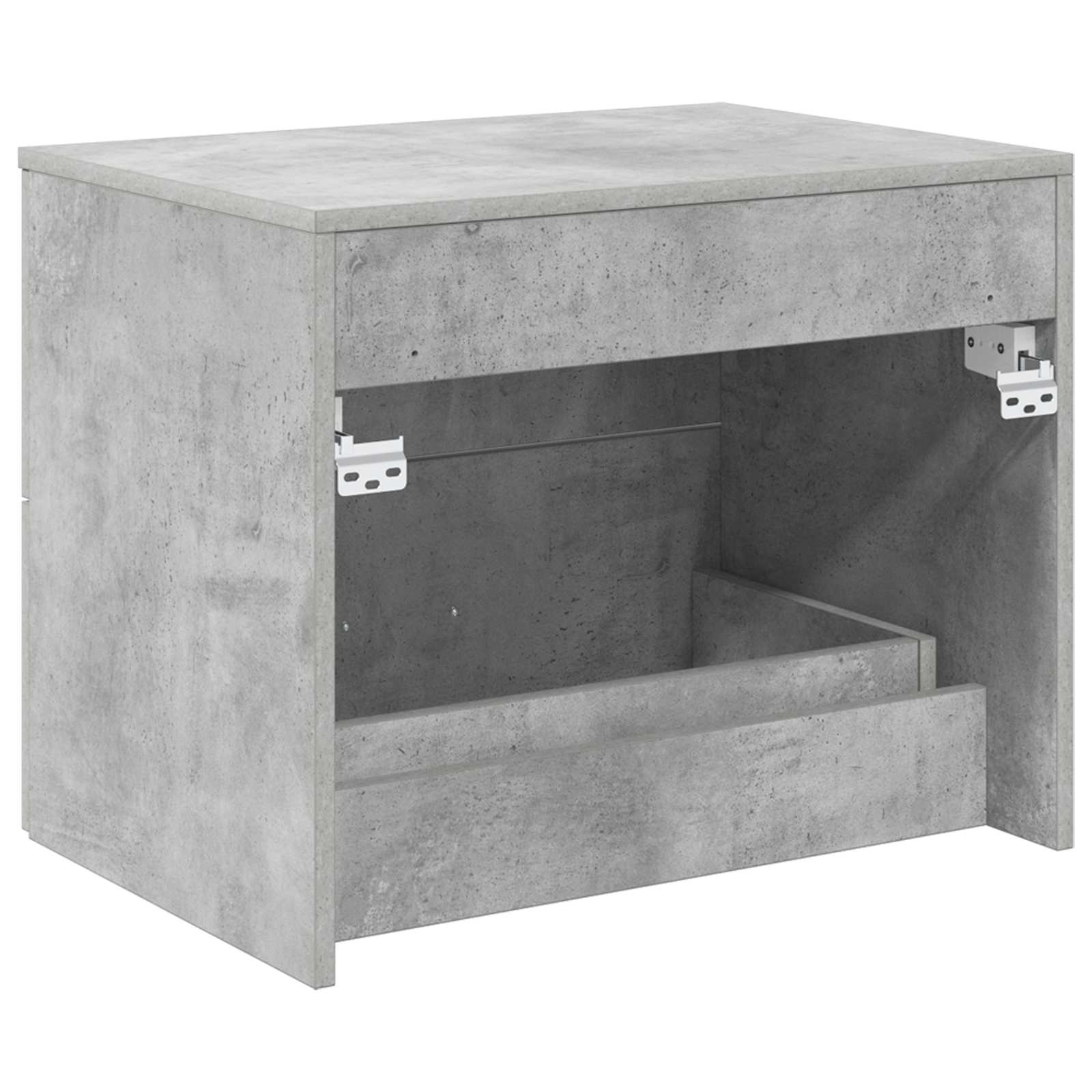 vidaXL Szafka Łazienkowa Wisząca Betonowy szary 62,5 x 44,5 x 50 cm