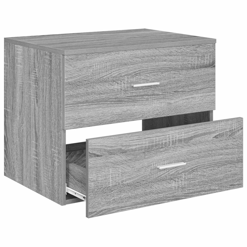 vidaXL Szafka Łazienkowa Wisząca Szary Sonoma 62,5 x 44,5 x 50 cm