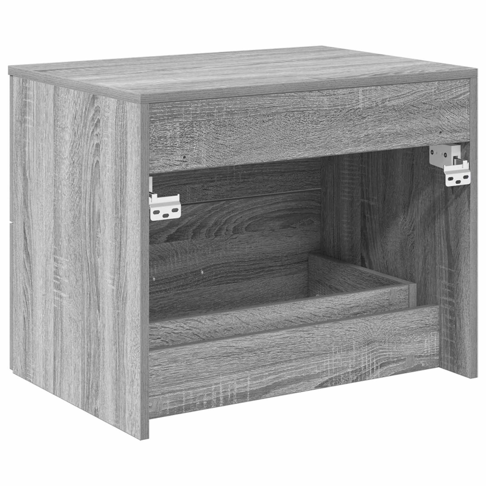 vidaXL Szafka Łazienkowa Wisząca Szary Sonoma 62,5 x 44,5 x 50 cm