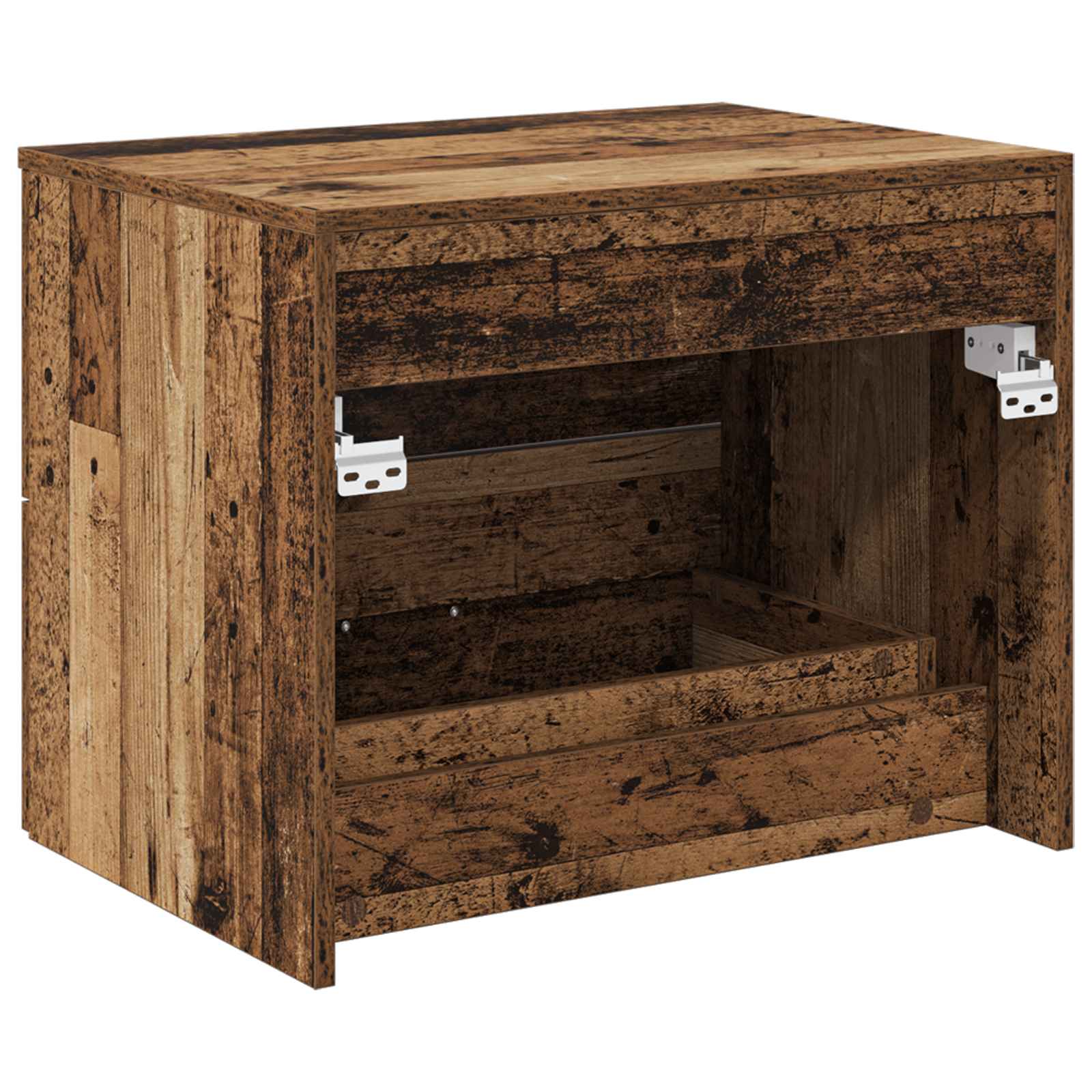 vidaXL Szafka Łazienkowa Wisząca Stare drewno 62,5 x 44,5 x 50 cm