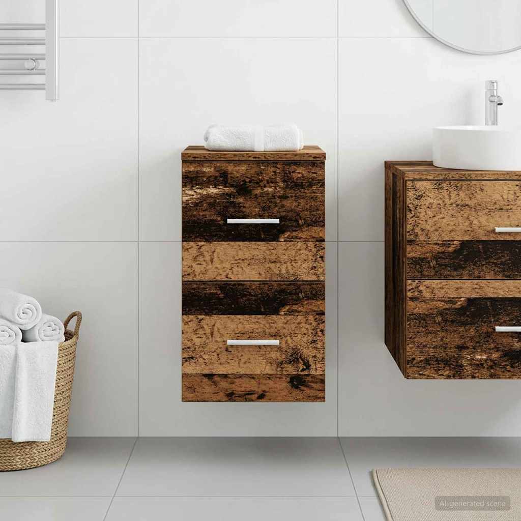vidaXL Szafka Łazienkowa Pomiędzy Dąb artisan 30 x 44,5 x 50 cm