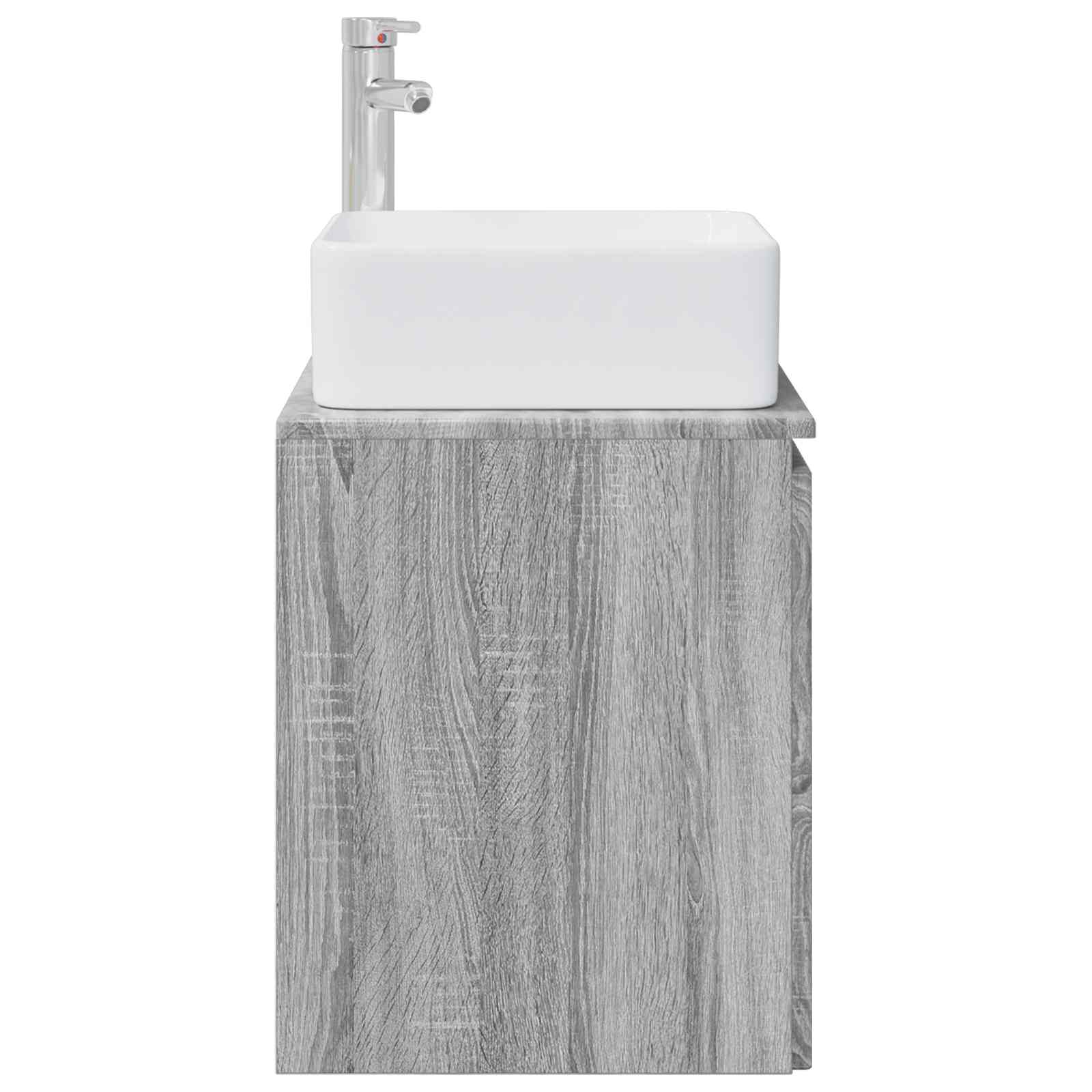 vidaXL Umywalka ścienna z szafką Szary Sonoma 49,5 x 41 x 63 cm
