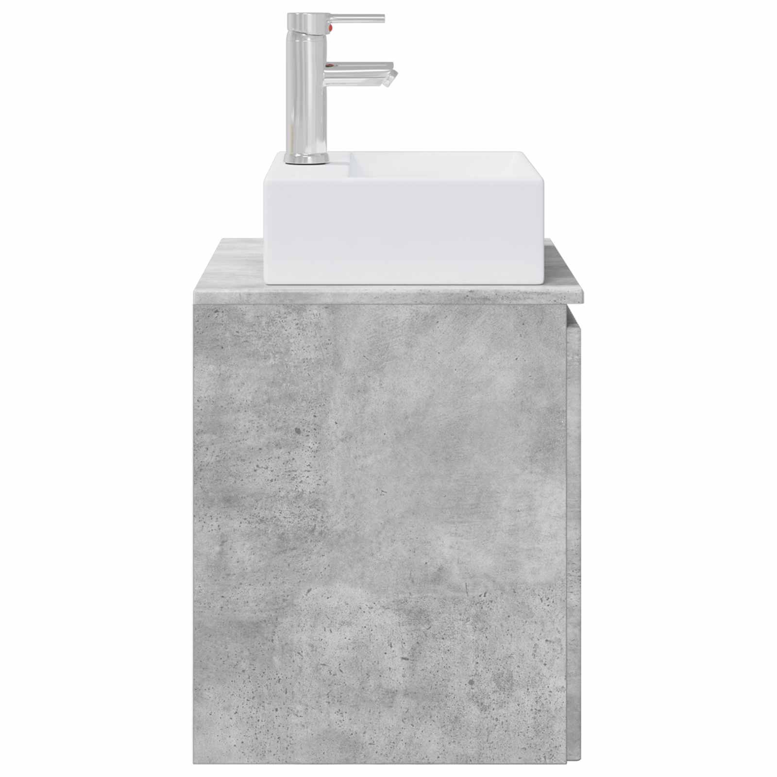vidaXL Umywalka ścienna z szafką Betonowy szary 49,5 x 41 x 62,5 cm