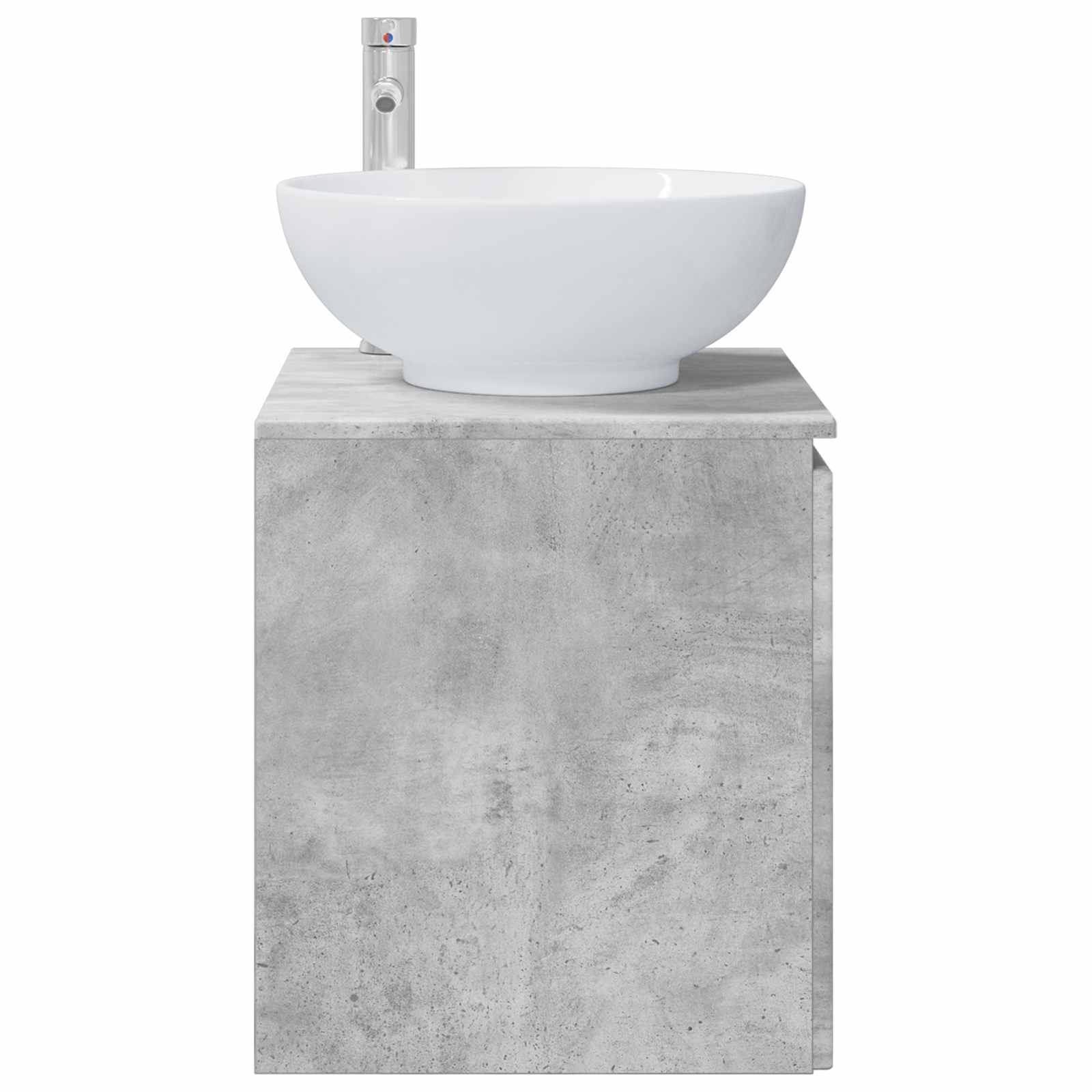 vidaXL Umywalka ścienna z szafką Betonowy szary 49,5 x 44,5 x 65 cm