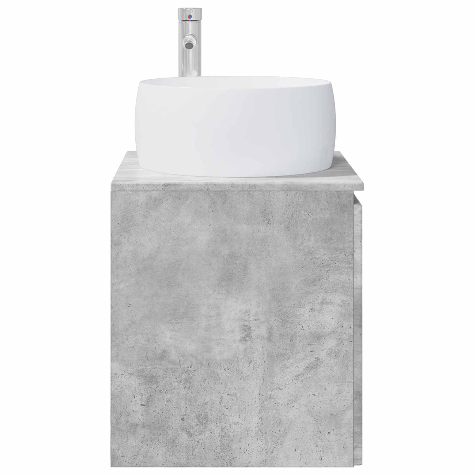 vidaXL Umywalka ścienna z szafką Betonowy szary 49,5 x 44,5 x 66 cm