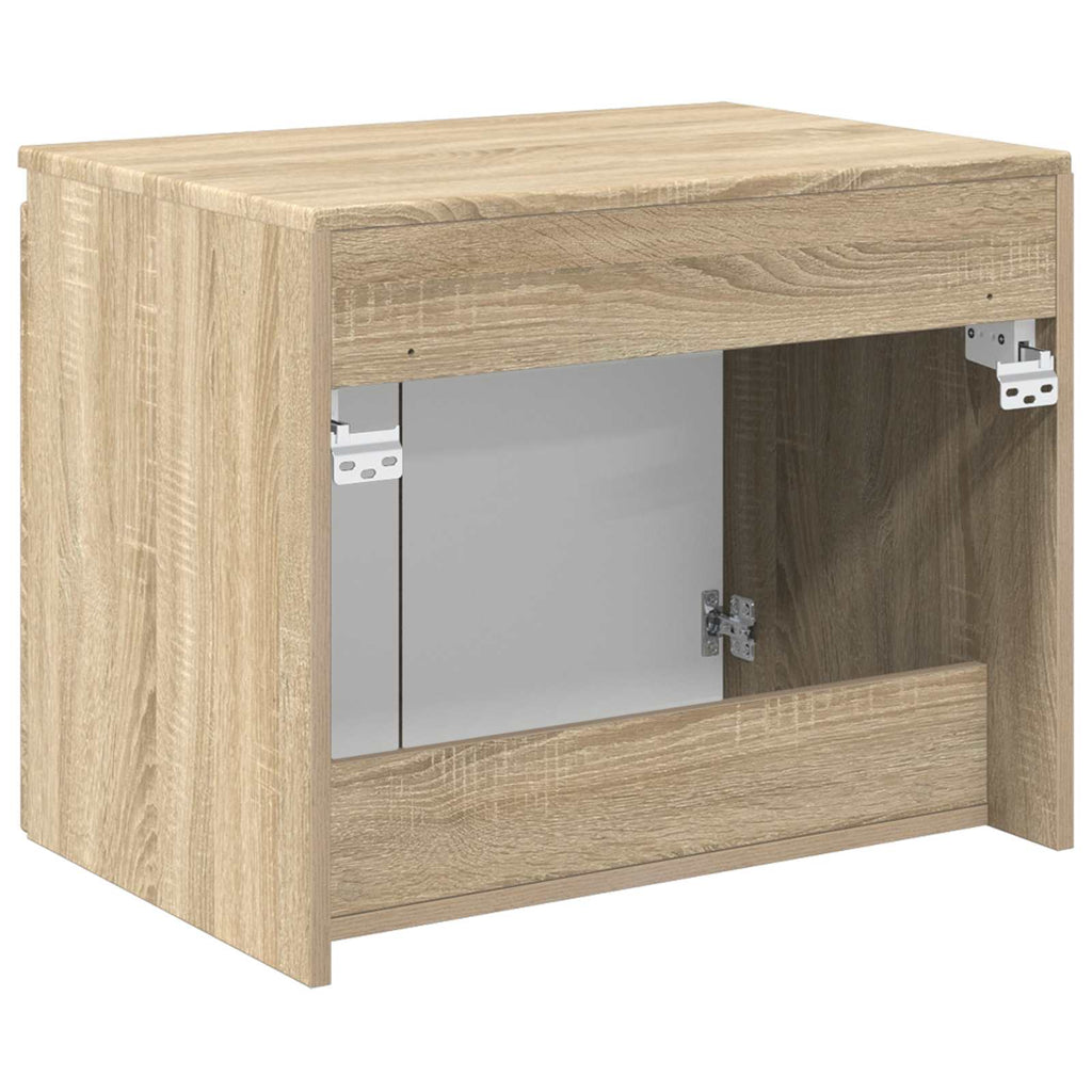 vidaXL Wisząca Szafka Łazienkowa dąb Sonoma 62,5 x 44,5 x 50 cm