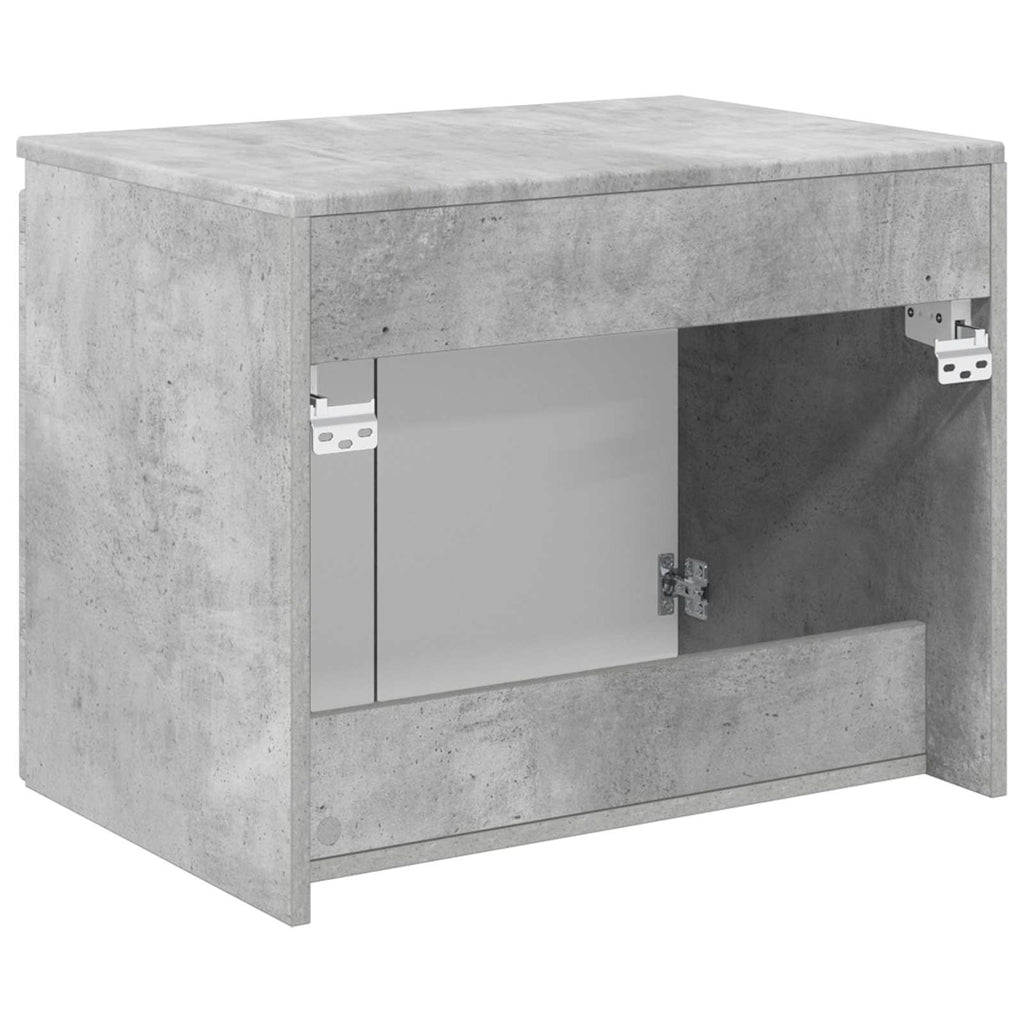 vidaXL Wisząca Szafka Łazienkowa Betonowy szary 62,5 x 44,5 x 50 cm