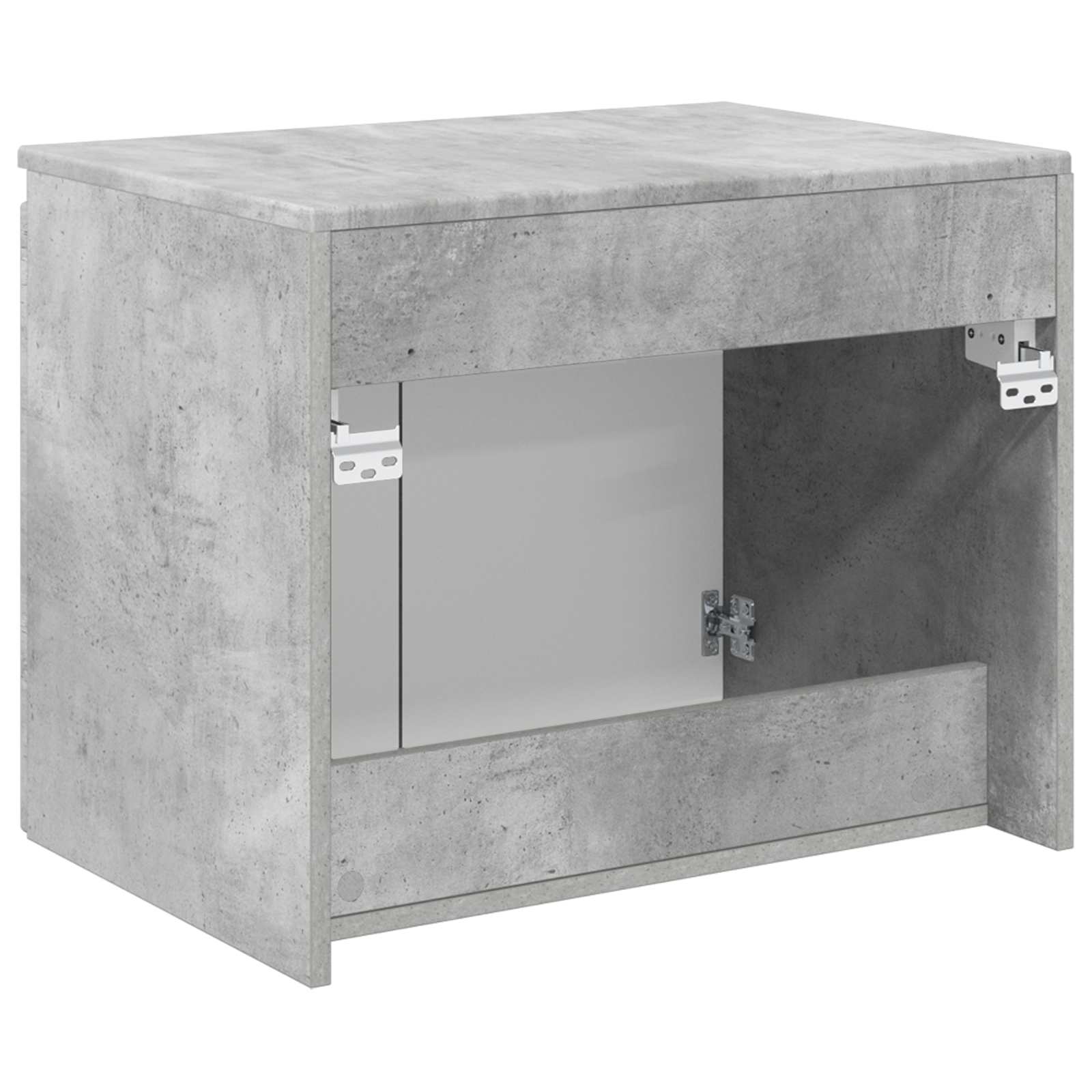 vidaXL Wisząca Szafka Łazienkowa Betonowy szary 62,5 x 44,5 x 50 cm