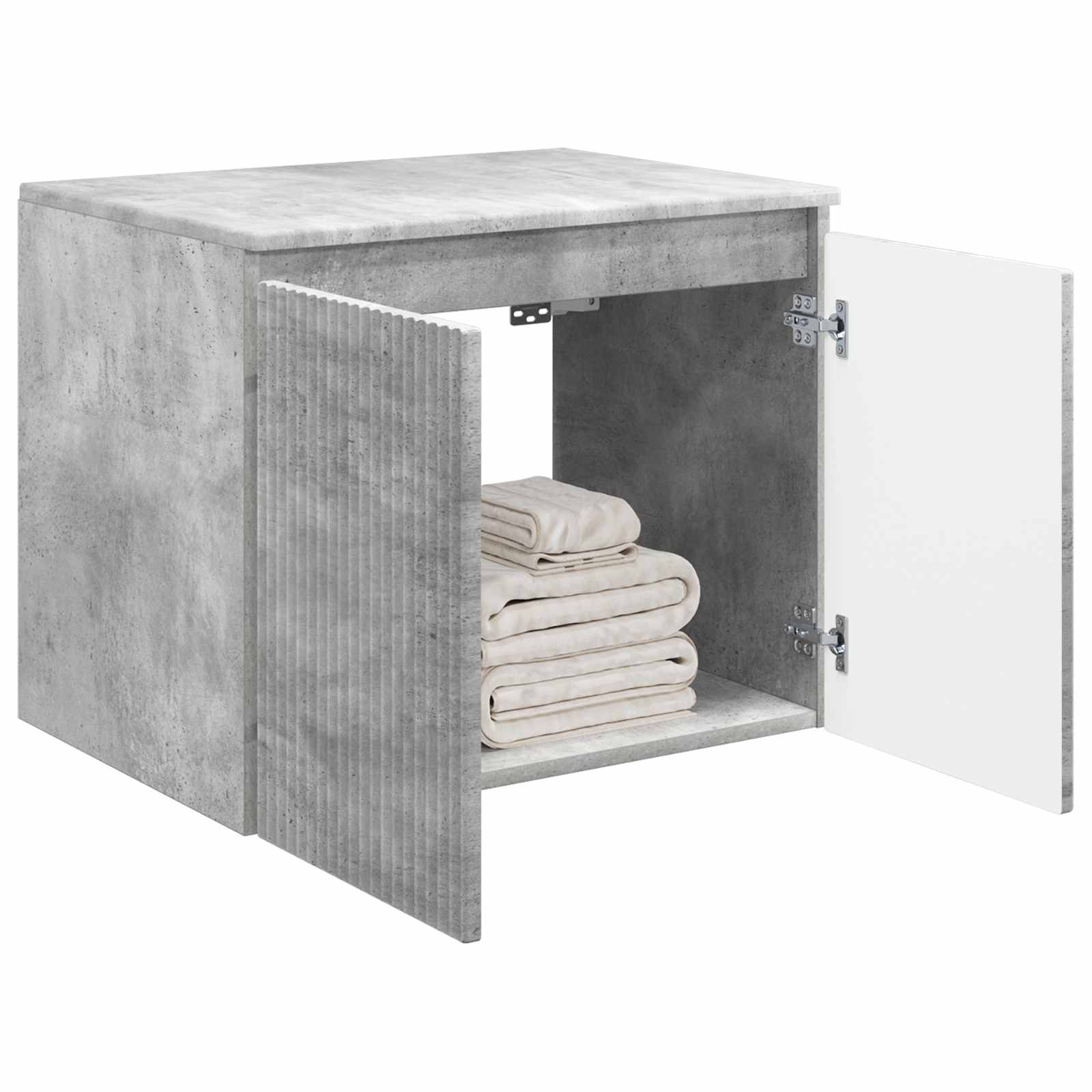 vidaXL Wisząca Szafka Łazienkowa Betonowy szary 62,5 x 44,5 x 50 cm