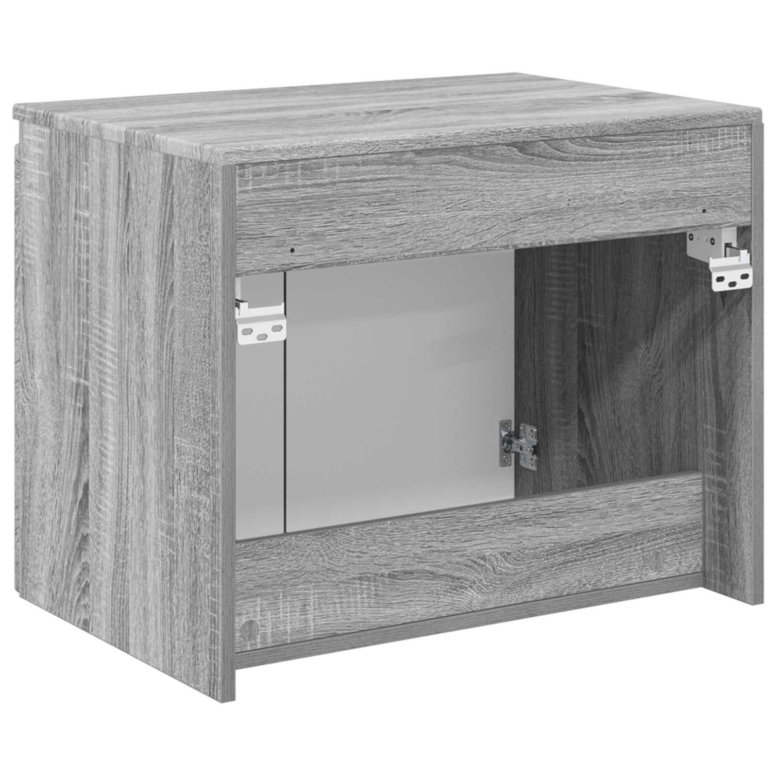 vidaXL Wisząca Szafka Łazienkowa Szary Sonoma 62,5 x 44,5 x 50 cm