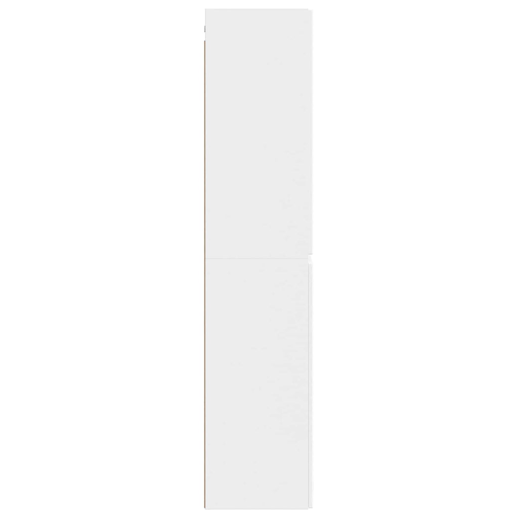 vidaXL Wisząca Szafka Łazienkowa Biały 33 x 34,5 x 160 cm