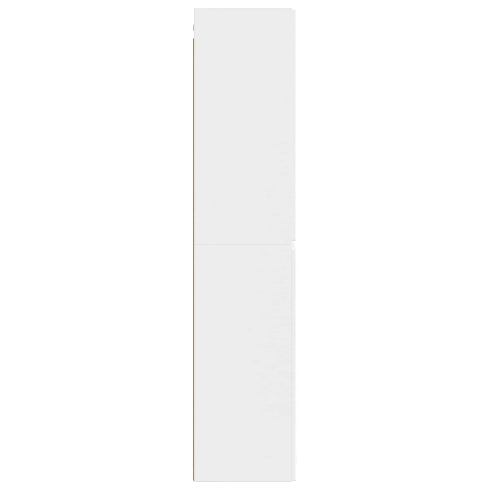 vidaXL Wisząca Szafka Łazienkowa Biały 33 x 34,5 x 160 cm
