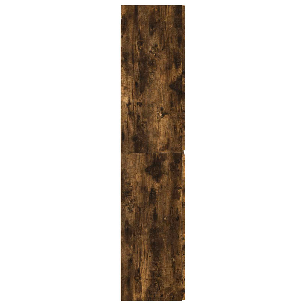 vidaXL Wisząca Szafka Łazienkowa Dąb wędzony 33 x 34,5 x 160 cm
